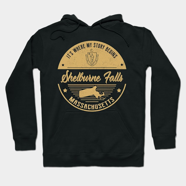 Shelburne Falls Massachusetts It's Where my story begins Hoodie by ReneeCummings